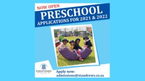 St Andrew’s School for Girls – Preschool applications for 2021 and 2022 now open