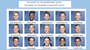 Hoërskool Brackenfell kondig Gr 10 Graadraad vir 2021 aan