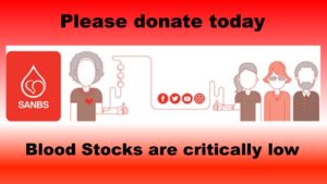 December is a difficult time at the South African National Blood Service