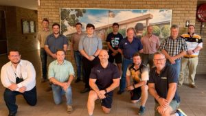 Swys de Bruin besoek BVHS se Rugby-afrigters
