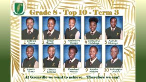 Grenville High School top 10 learners for Term 3