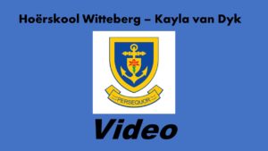 Hoërskool Witteberg – Graad 12 Musical Theatre Jazz