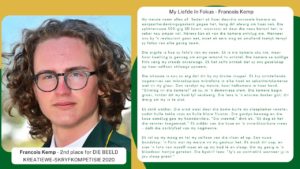 CAMPS BAY STUDENT WINS SECOND PRIZE IN ‘BEELD KREATIEWE-SKRYFKOMPETISIE 2020’
