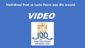Hoërskool Punt se hoofdogter aan die woord
