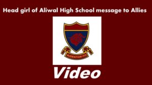 A Message from Annique, Head Girl of Aliwal North High School