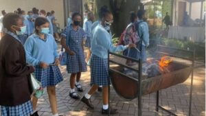St Andrew’s School for Girls – burn a wooden stick on Ash Wednesday