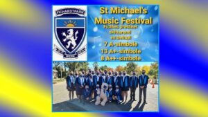 Hoërskool Fichardtpark gemengde sanggroep  tree op tydens die St Michael’s Music Festival