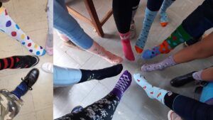 Villies vier “Funky -sock”