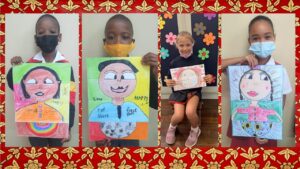Covid-19 self-portraits – Stulting Primary School embraced own masks