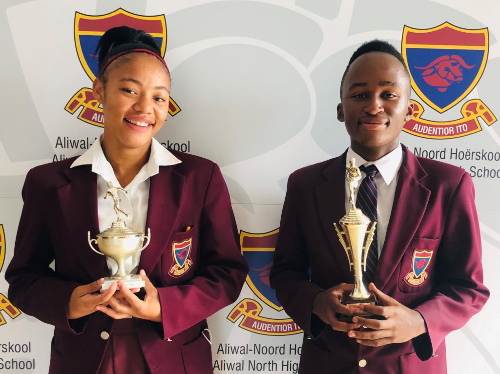 Athletes won their trophies