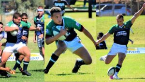 Boland Rugby – Augsburg Landbougimnasium spelers in oefengroepe