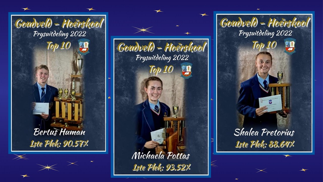 Prysuitdeling - Hoërskool Goudveld se spesiale toekennings