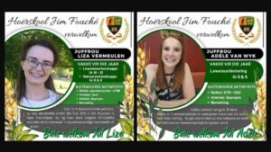 Hoërskool Jim Fouché – JF stel nuwe personeel bekend