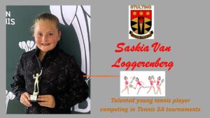 Talented young tennis player – Stulting Primary School Humansdorp