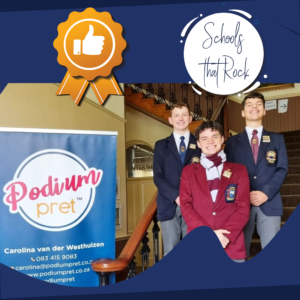 Podiumpret nasionale finale rondte – Paul Roos Gimnasium