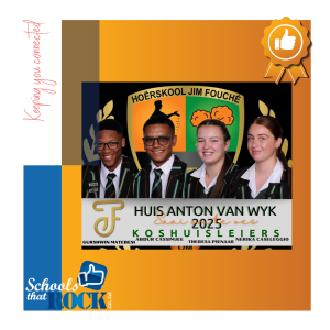Koshuisleiers en -Hoofleiers 2025 – Hoërskool Jim Fouché