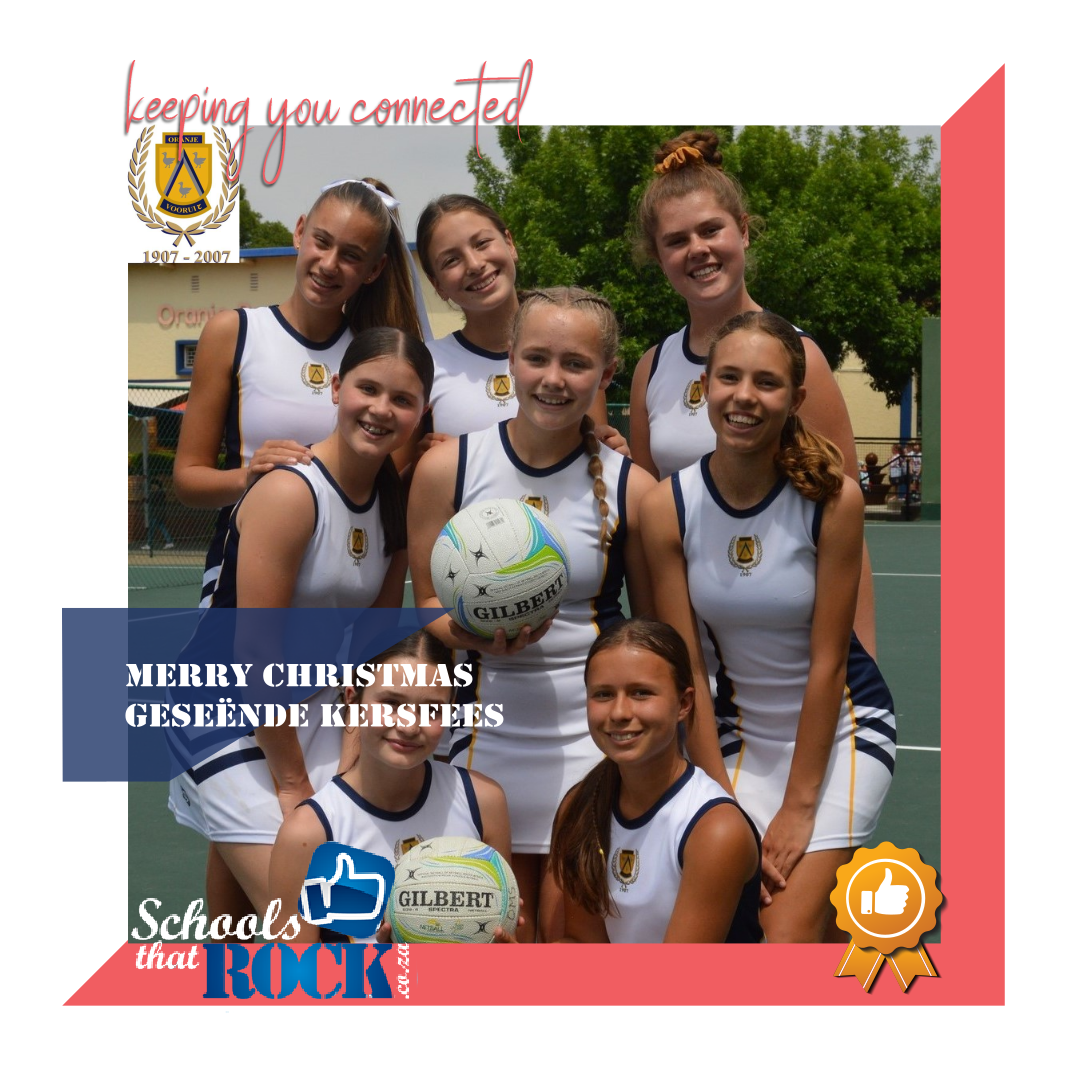 Eerste netbalspan van 2024 - Primêre Meisieskool Oranje