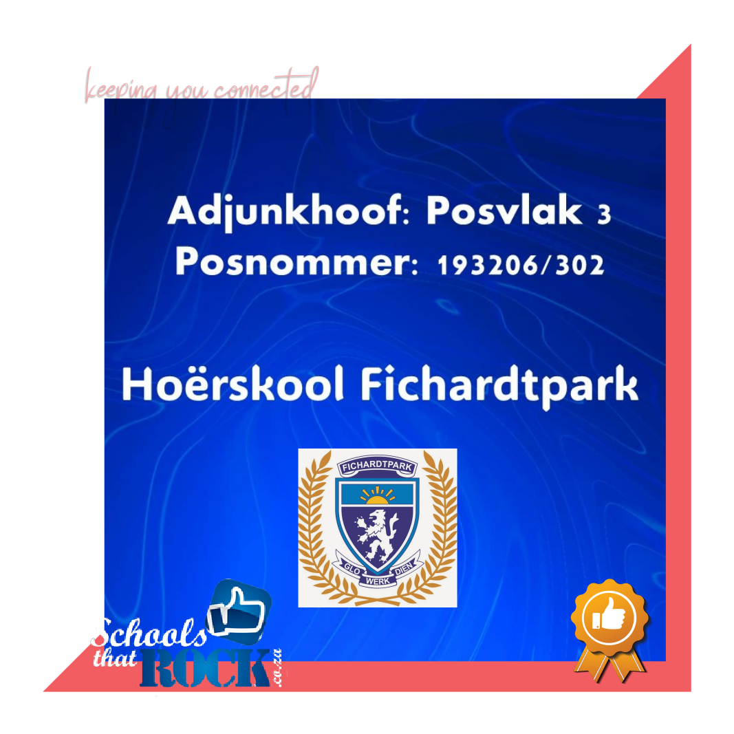 Vakature Adjunkhoof - Hoërskool Fichardtpark