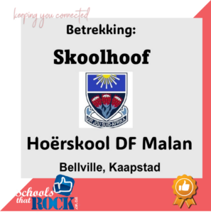 Vakature vir Skoolhoof – Hoërskool DF Malan