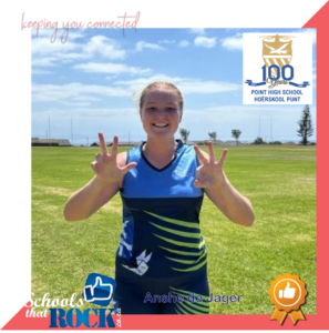 Loop-atletiekbyeenkoms – Hoërskool Punt atleet skitter