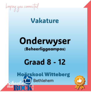 Vakature – Hoërskool Witteberg