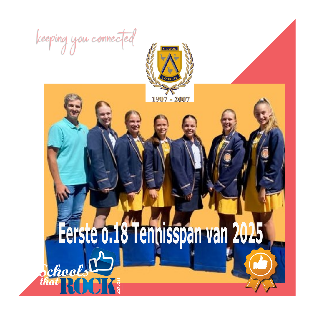 Eerste o.18 Tennisspan - Hoër Meisieskool Oranje