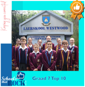 Top 10 Akademiese presteerders – Laerskool Westwood