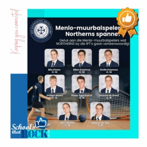 Muurbalspelers in Northerns spanne – Hoërskool Menlopark