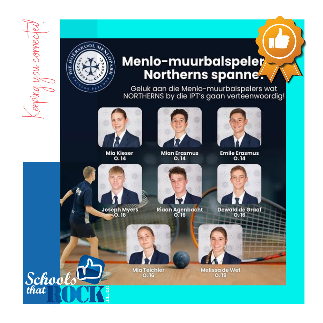 Muurbalspelers in Northerns spanne - Hoërskool Menlopark