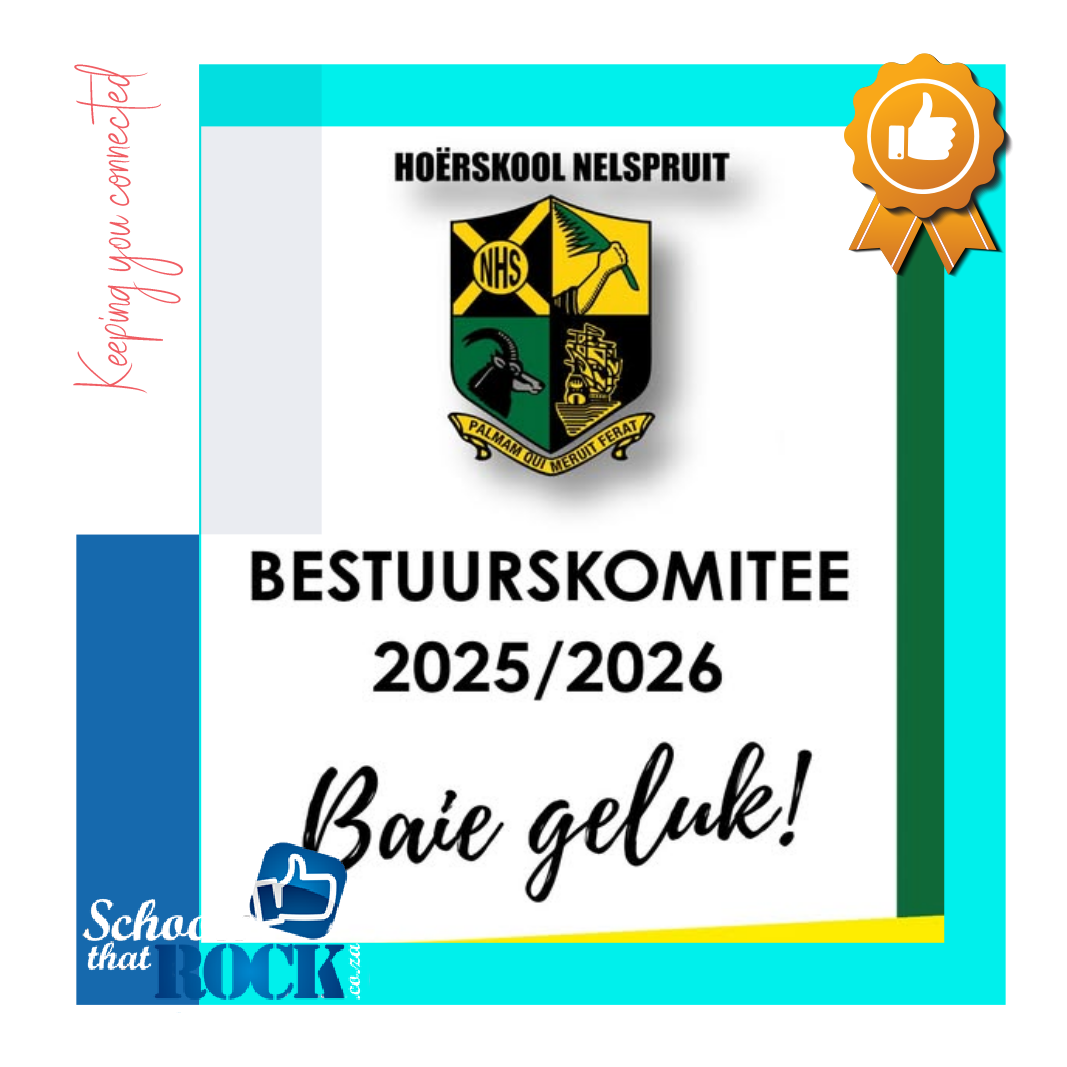 Bestuurskomitee 2025/2026 - Hoërskool Nelspruit aankondiging