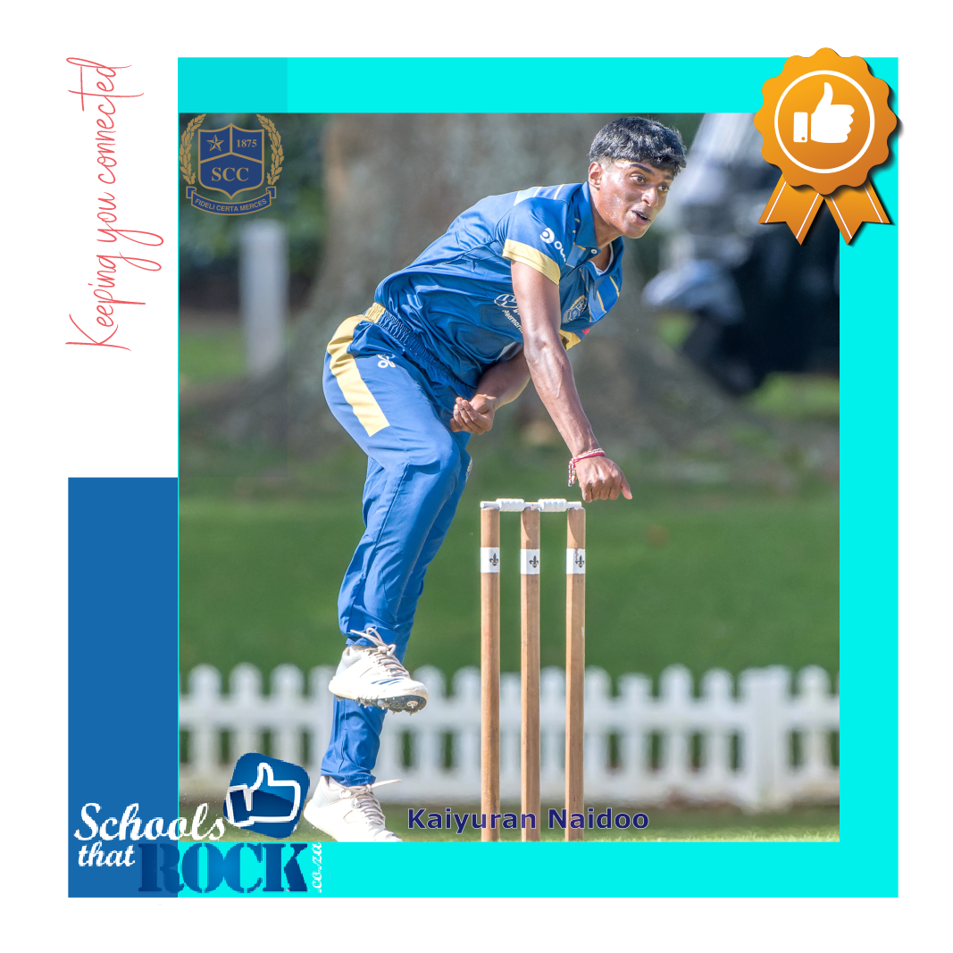 Cricket Star Kaiyuran Naidoo - St Charles College
