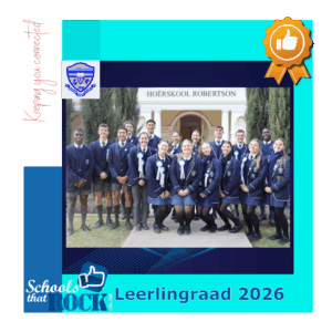 Leerlingraad 2026 – Hoërskool Robertson kondig aan