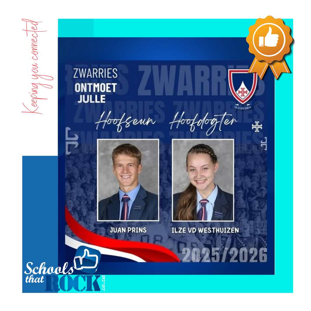 Leiers 2025/26 - Hoërskool Zwartkop kondig met trots aan