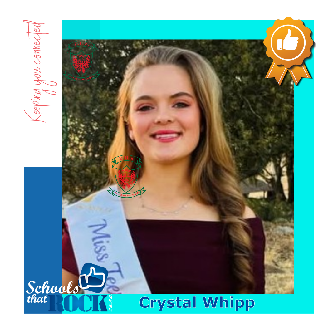 Mej Tiener SA Finalis - Hoërskool Ermelo Crystal Whipp finalis
