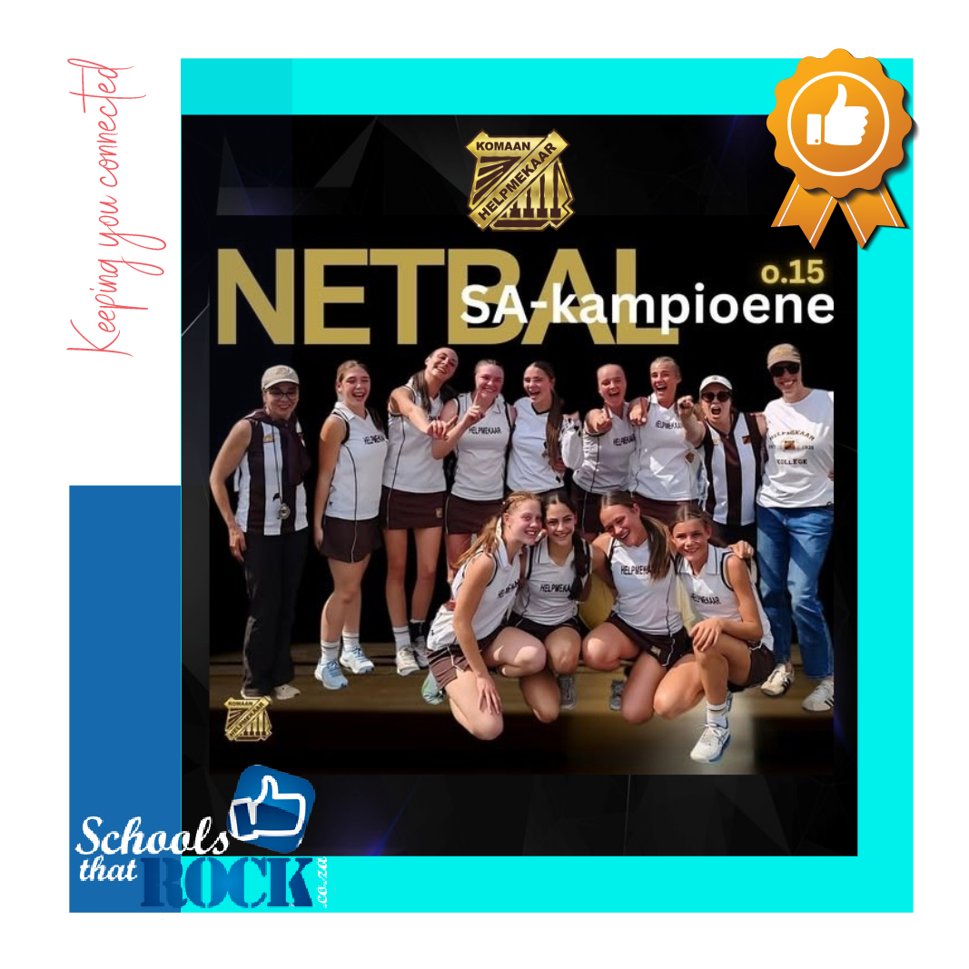 Netbal o.15 SA Kampioene - Helpmekaar Kollege skitter