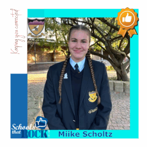 O.16 SA Netbalspan – Hoërskool Outeniqua Miike Scholtz in span