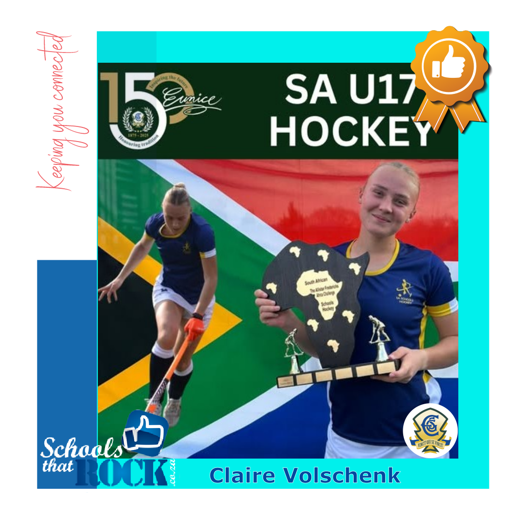 SA U17 Hockey - Eunice High School, Claire Volschenk Shines