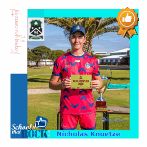 EPL Cricket Tournament – Pearson High School is proud of Knoetze
