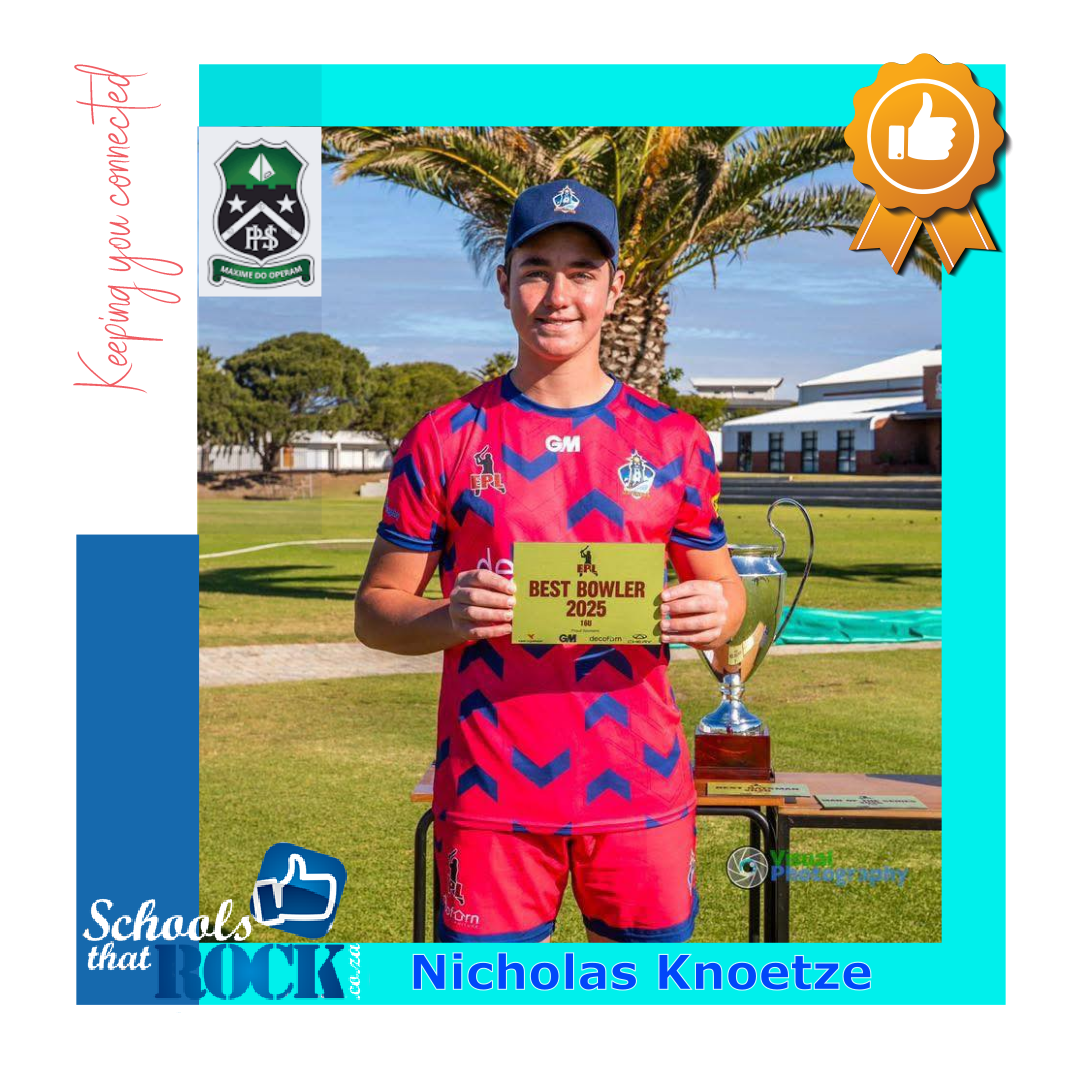 EPL Cricket Tournament - Pearson High School proud of Knoetze