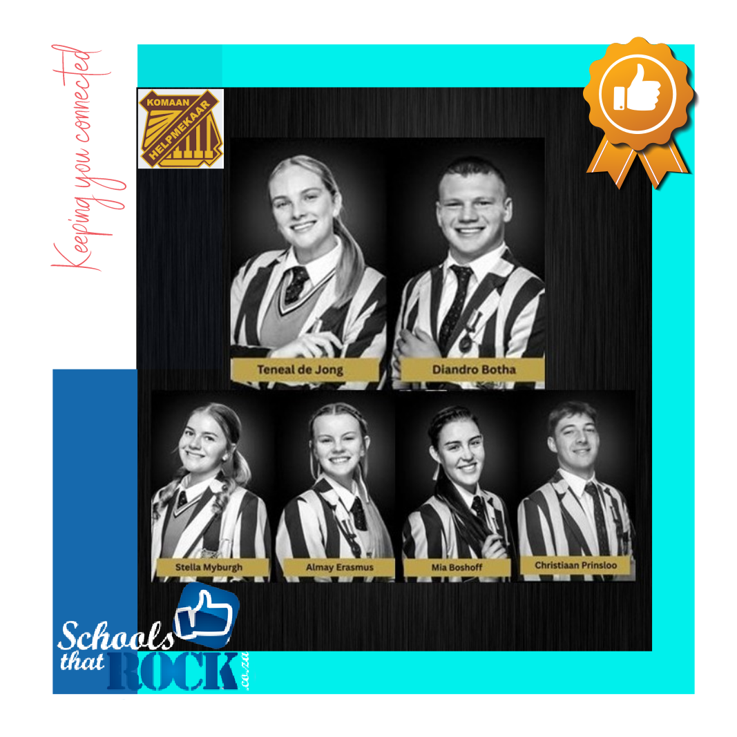 Hoofleiers vir 2026 - Helpmekaar Kollege kondig met trots aan
