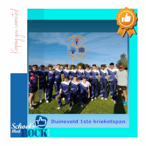 Krieket-oorwinning – Hoërskool Duineveld teen Hoërskool Upington