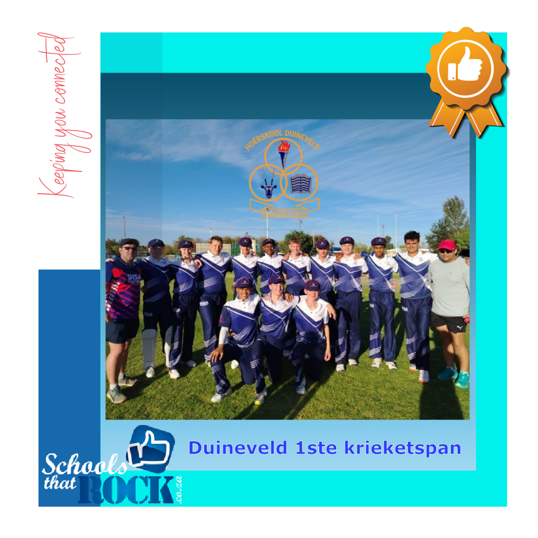 Krieket-oorwinning - Hoërskool Duineveld teen Hoërskool Upington