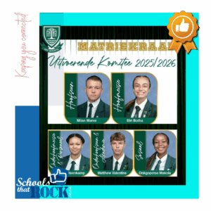 Matriekraad 2025/2026 – Hoërskool Die Wilgers maak trots bekend
