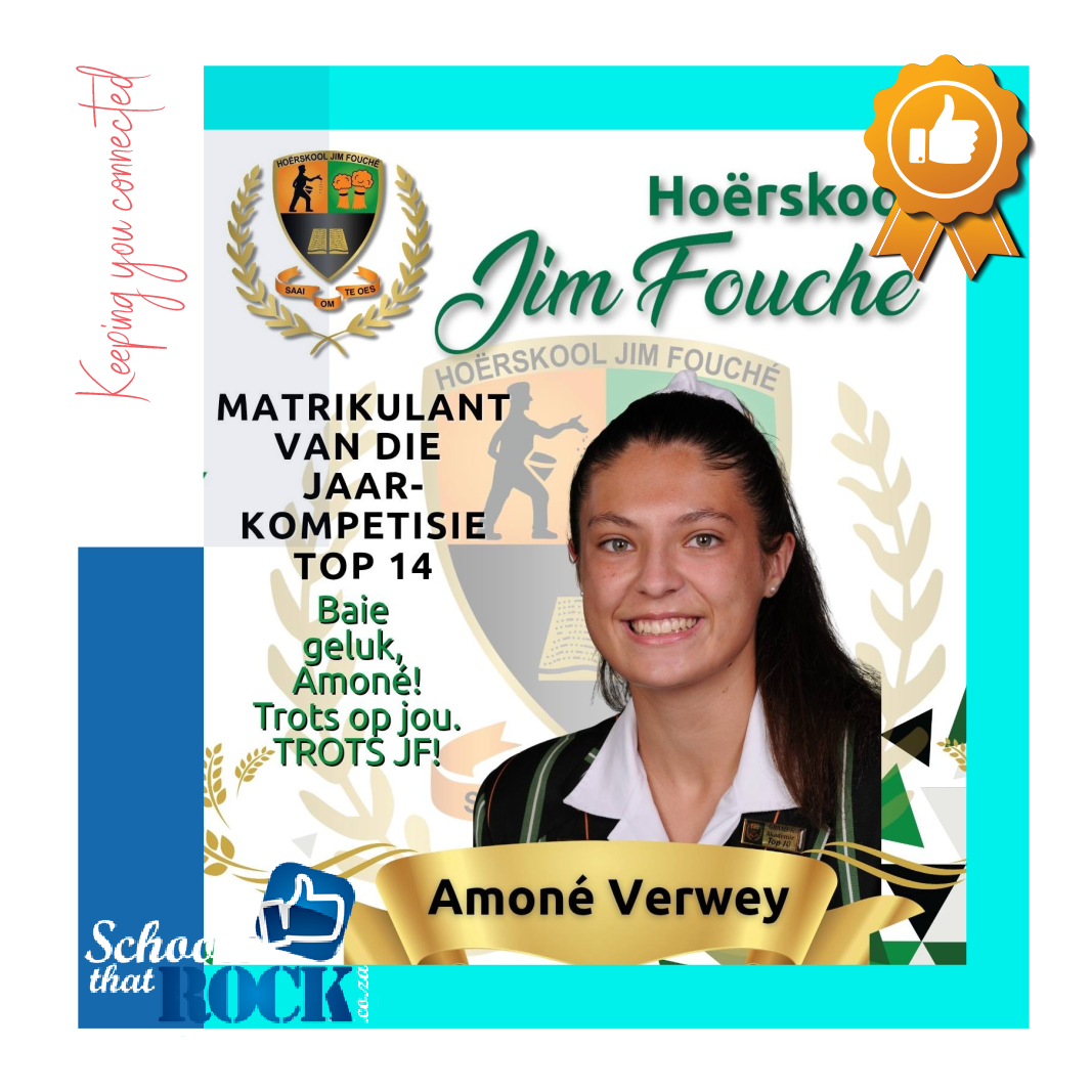 Matrikulant van die Jaar - Hoërskool Jim Fouché