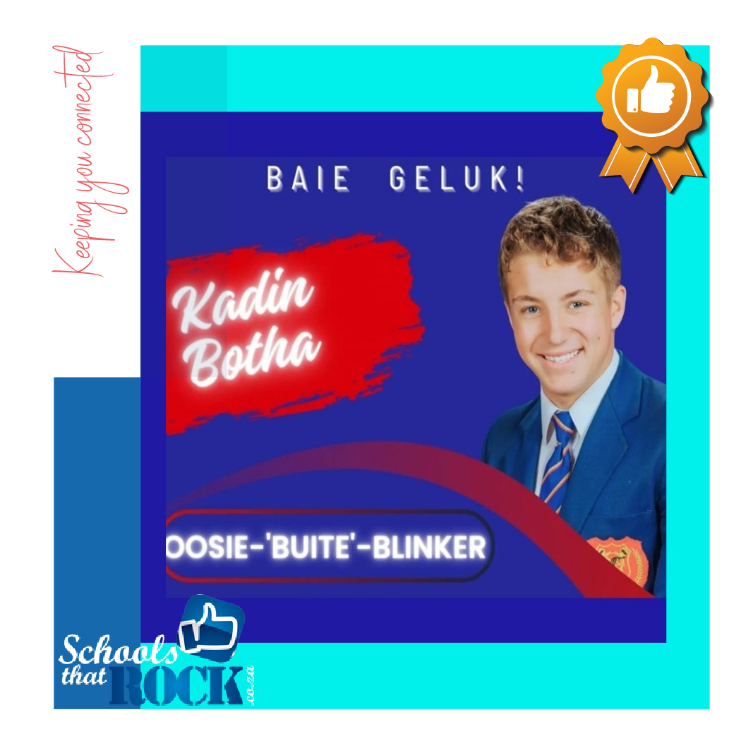 Oosie Stoei-uitblinker - Hoërskool Oosterlig spog met Kadin Botha