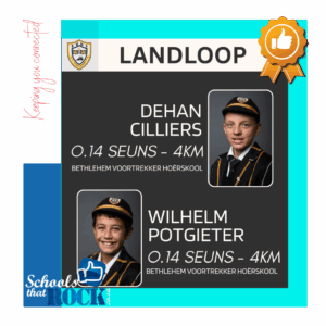 Vrystaat Landloopspan – Bethlehem Voortrekker Hoërskool kies 12