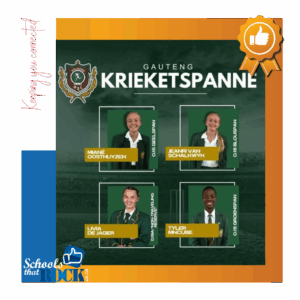 Gauteng Dogters Krieketspanne – Hoërskool Linden uiters trots