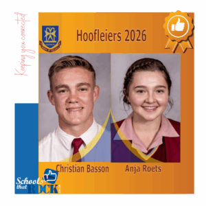Hoof- en onderhoofleiers – Hoërskool Hugenote voorstelling
