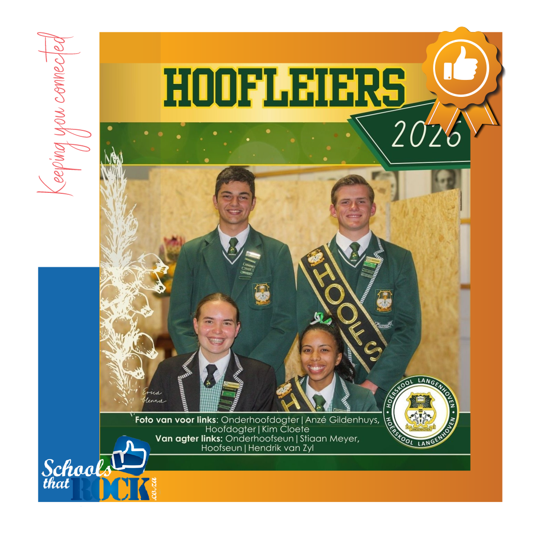 Hoofleiers 2026 - Hoërskool Langenhoven kondig met trots aan