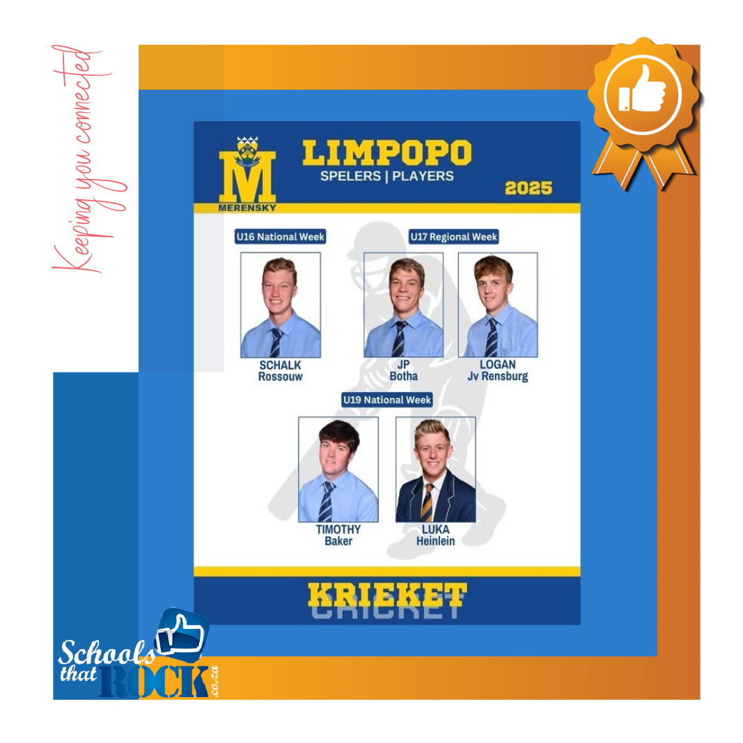 Krieketspelers vir Limpopo spanne - Merensky Landbou Akademie